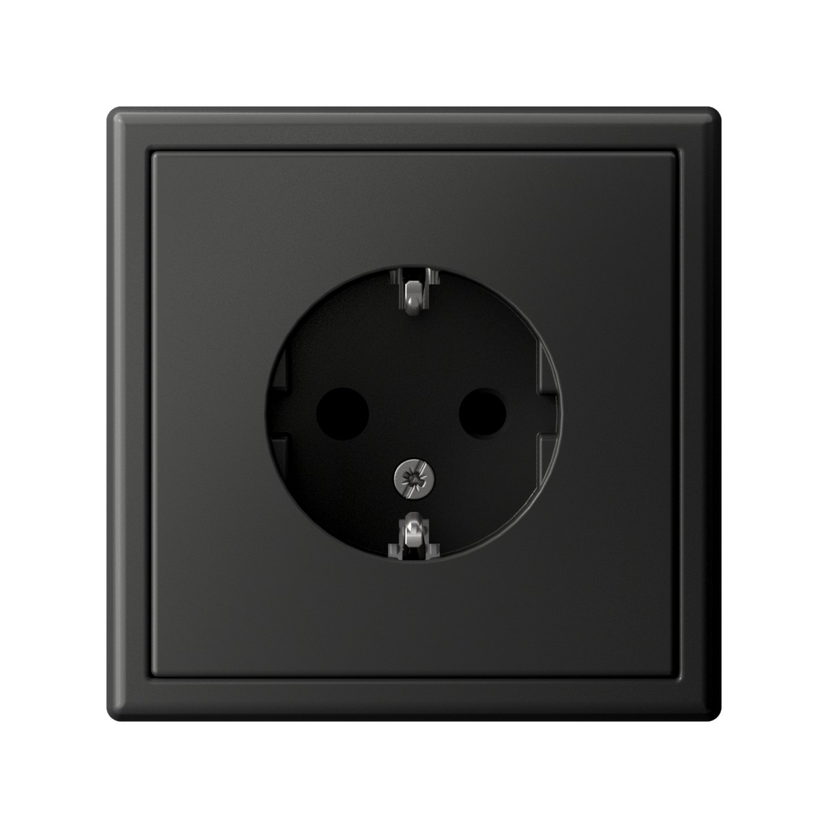 ArtGallery Базальт Розетка Systeme Electric ArtGallery Базальт с заземлением со шторками 16А GAL001445