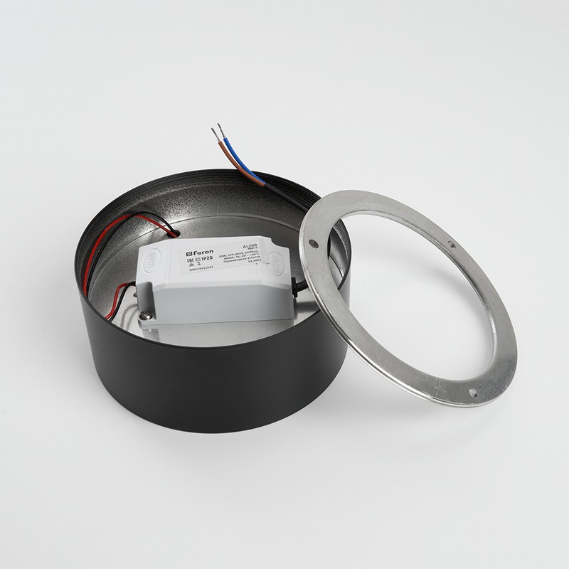 Светильник спот светодиодный Feron AL200 “Simple matte” 10W черный 4000К 48075