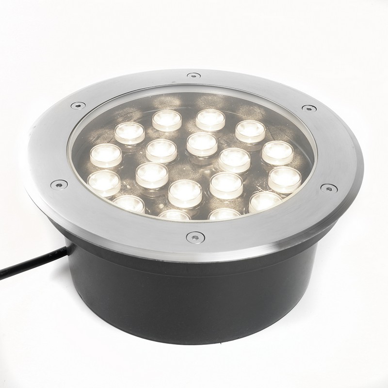 Светодиодные ландшафтные светильники Светодиодный светильник тротуарный (грунтовый) Feron SP2804 20W 12V 4000K IP67 48454 