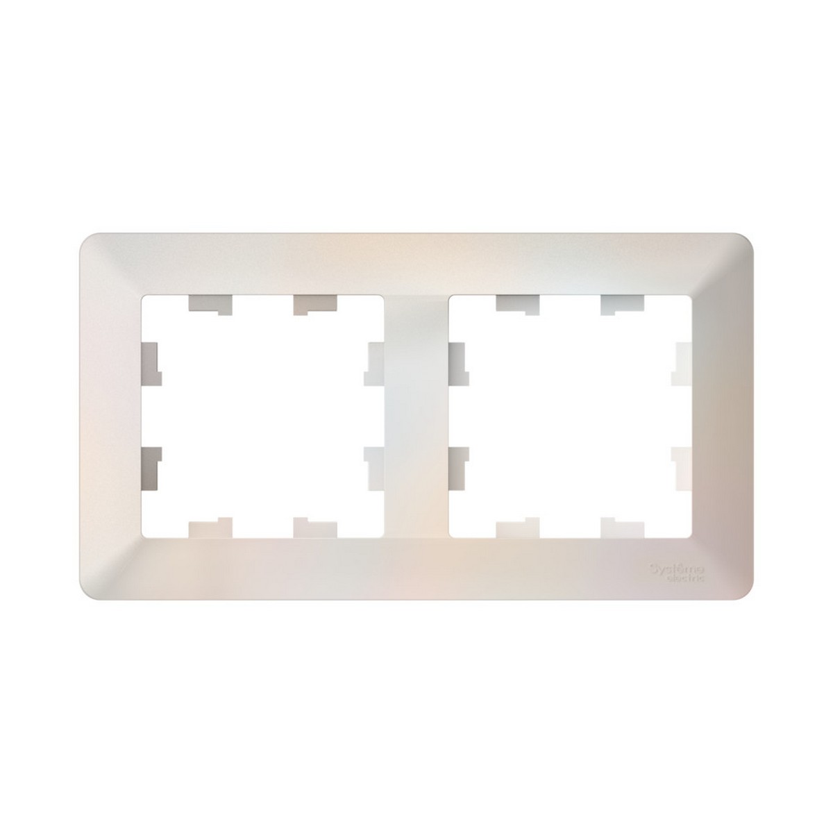 AtlasDesign Жемчуг Рамка Systeme Electric AtlasDesign Air Жемчуг/дымчатый белый 2-ая ATN220402