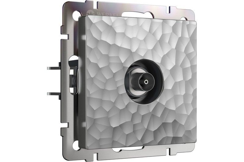 Werkel Серебряный Hammer механизмы ТВ-розетка Werkel оконечная (hammer серебряный) W1283006