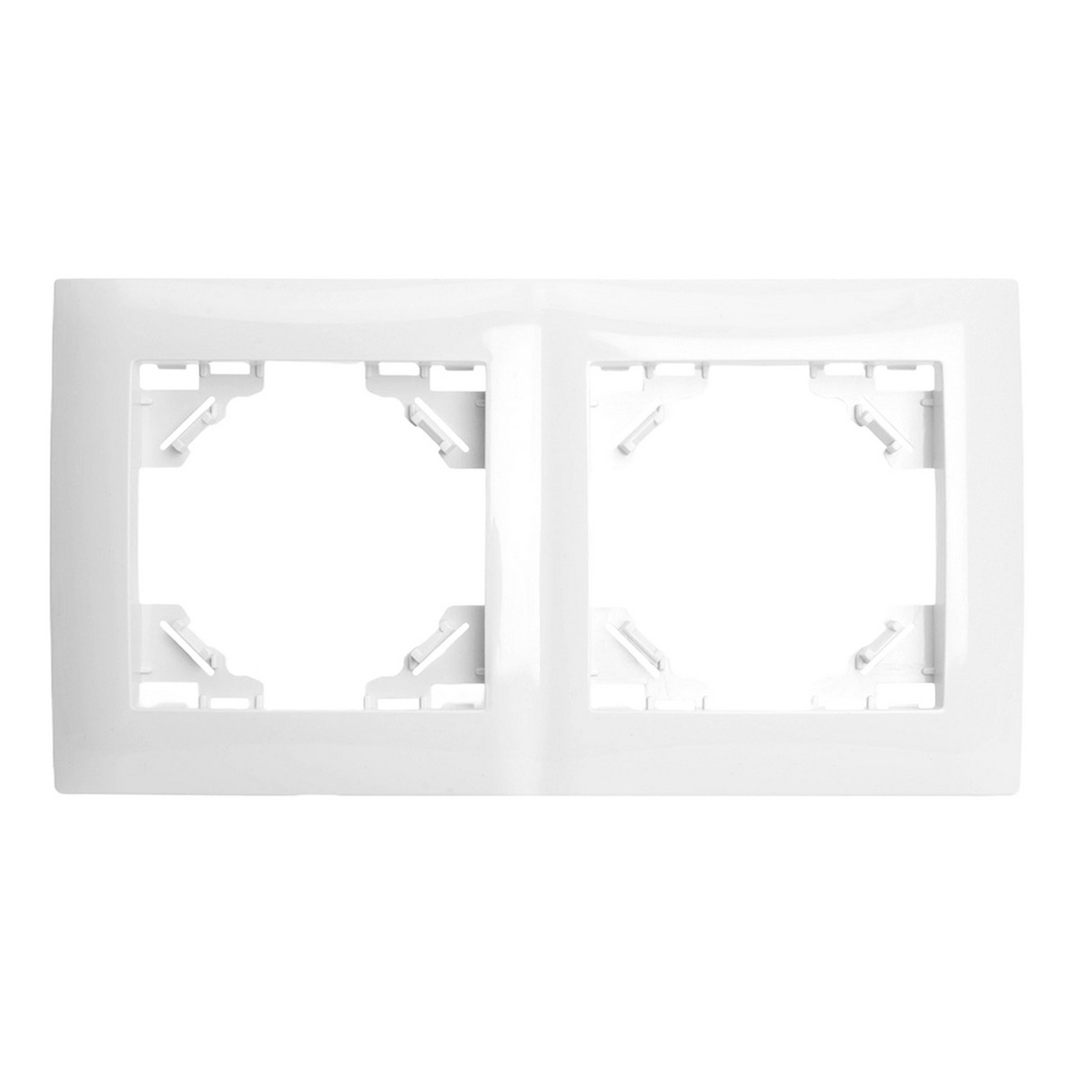 Эрна - Розетки и выключатели Stekker Рамка STEKKER 2-местная Эрна белый PFR00-9002-01 49630