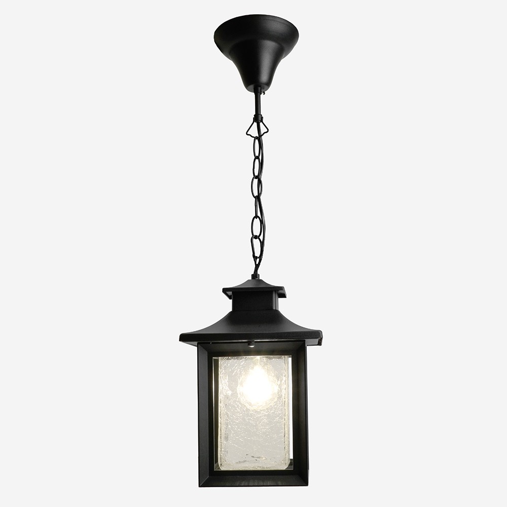 Уличные светильники на цепочке Светильник садово-парковый Feron PL555 на стену вниз 60W E27 230V черный 48335 