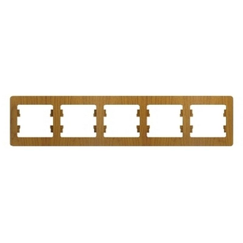 Glossa Дуб Рамка Systeme Electric Glossa Дерево Дуб 5-я, горизонтальная GSL000505