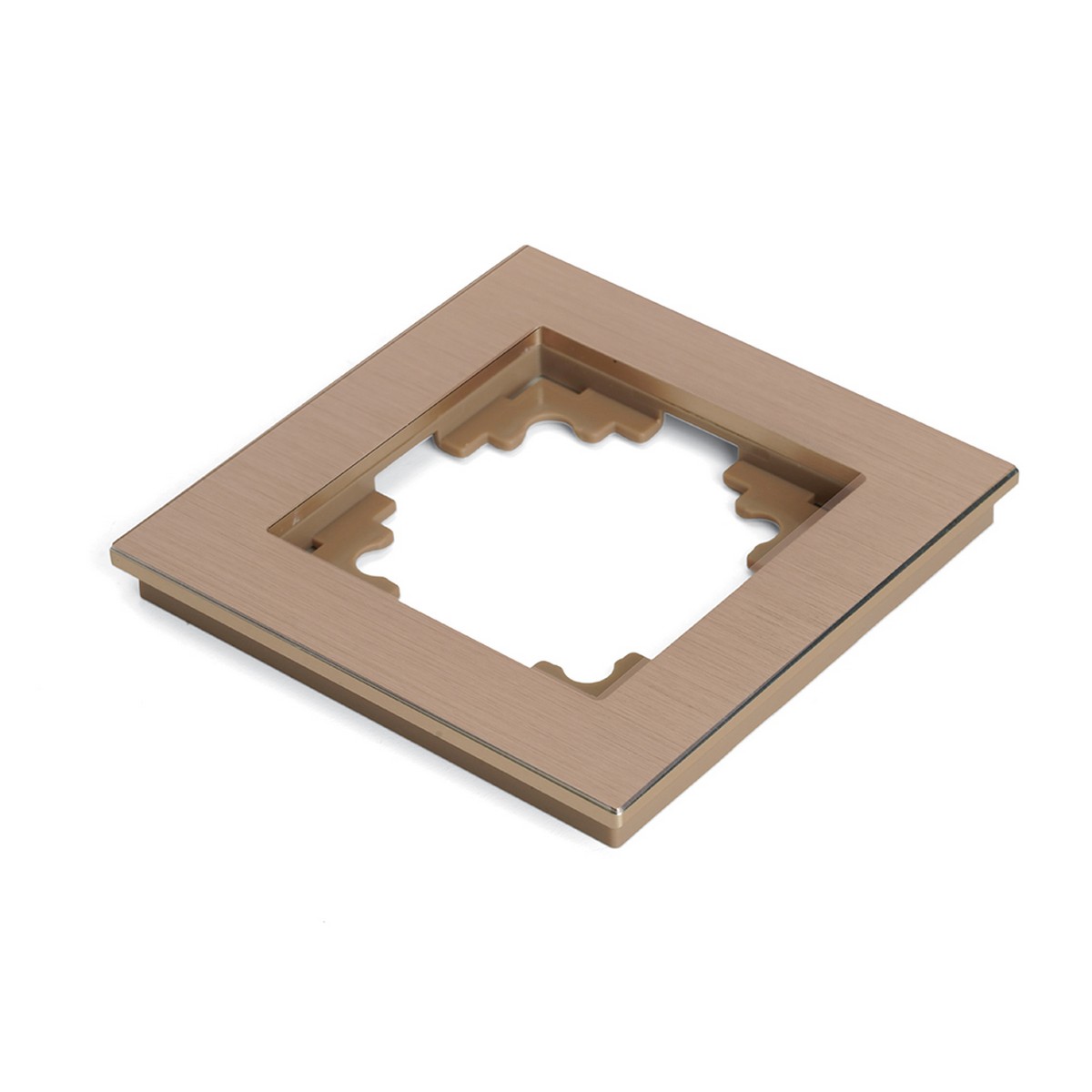 Катрин - Розетки и выключатели Stekker Рамка 1-местная металл STEKKER MFR00-7001-02 Катрин шампань 50010