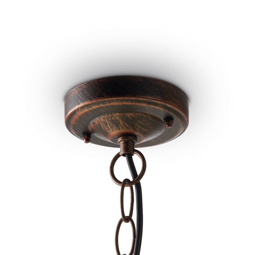 Уличные светильники на цепочке Светильник садово-парковый Feron PL595 на цепочке  60W 230V E27 коричневый 41172 