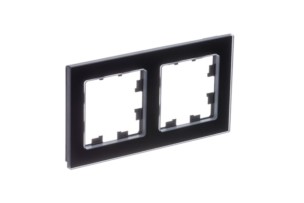 AtlasDesign Рамки Nature Рамка Systeme Electric AtlasDesign Nature Натуральное стекло Черный 2-ая ATN361002