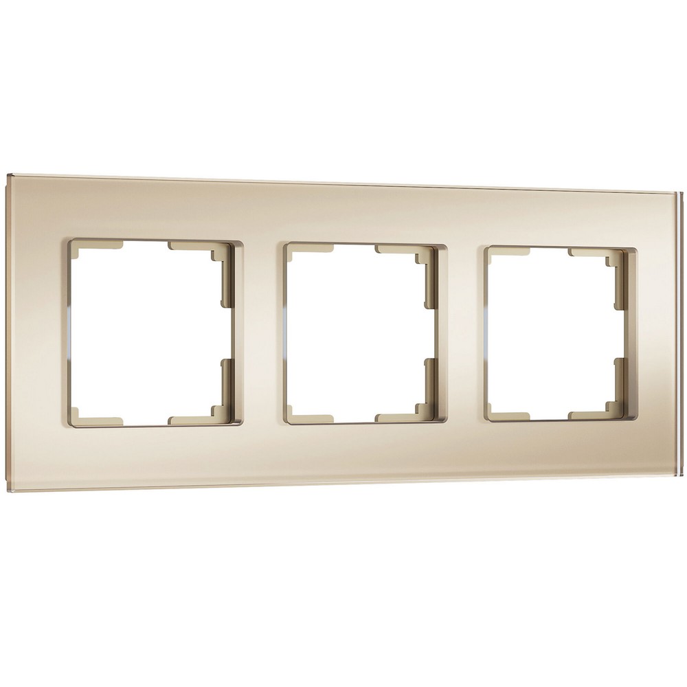 Рамки Werkel Senso Рамка Werkel на 3 поста Senso (шампань, стекло soft-touch) W00331110