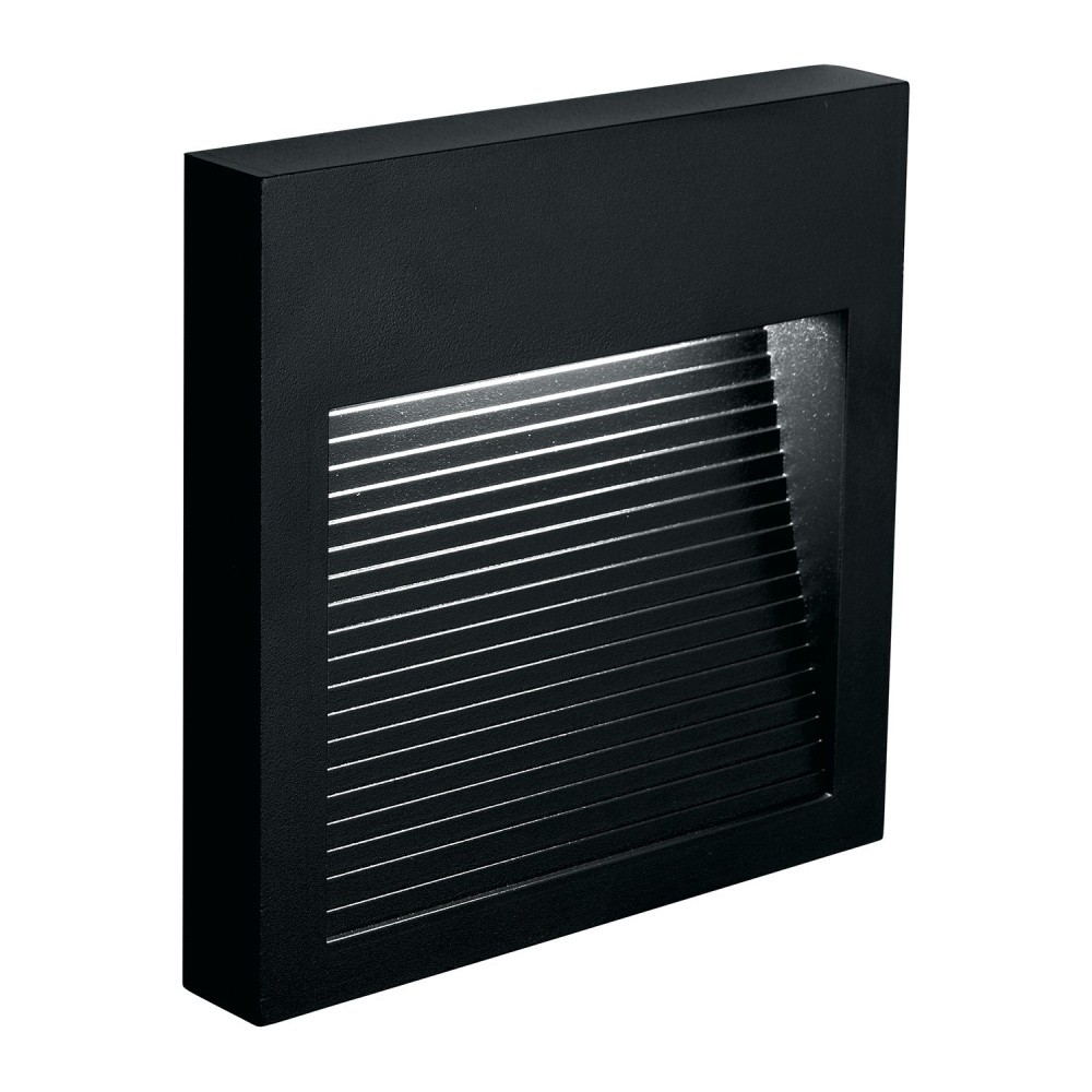 Встраиваемые светодиодные светильники Светодиодный светильник для лестницы Feron DH204 5W 4000K IP65 черный 41163