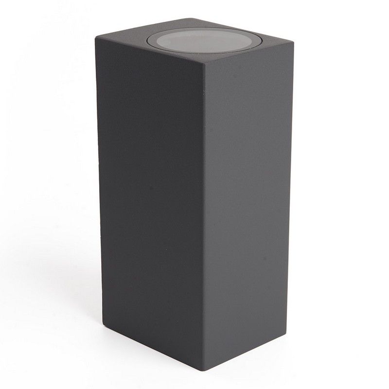 Уличные настенные светильники Светильник садово-парковый Feron DH051 на стену 2*GU10 230V серый 48327 