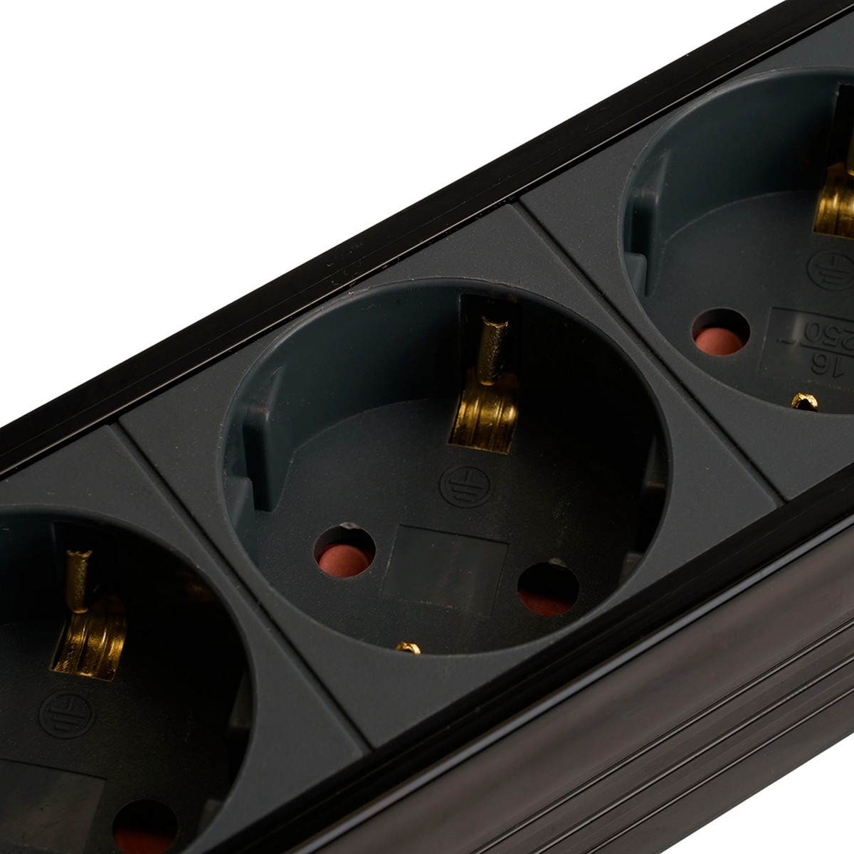 Колодки и удлинители, тройники Сетевой фильтр 4-местный с/з STEKKER HM22-41-05 5 м Techno черный 50158 