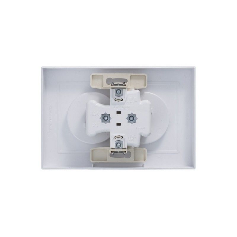 AtlasDesign Жемчуг Розетка Systeme Electric AtlasDesign Жемчуг б/з двойная, 16А, в сборе ATN000420