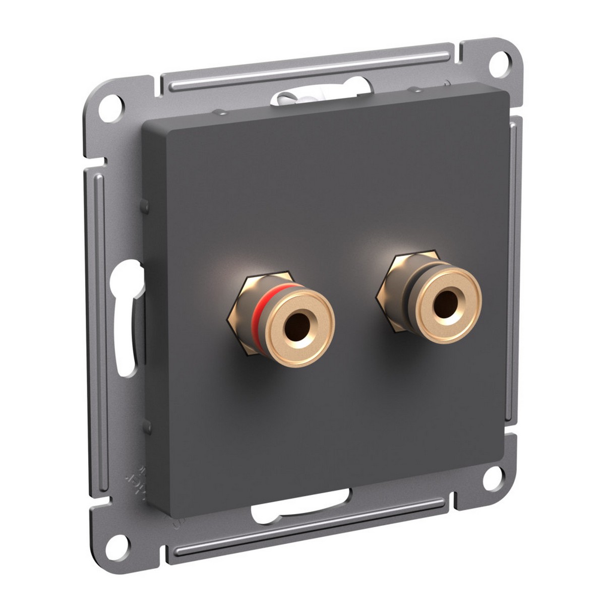 AtlasDesign Базальт Розетка Systeme Electric AtlasDesign Базальт Аудио двойная ATN001487