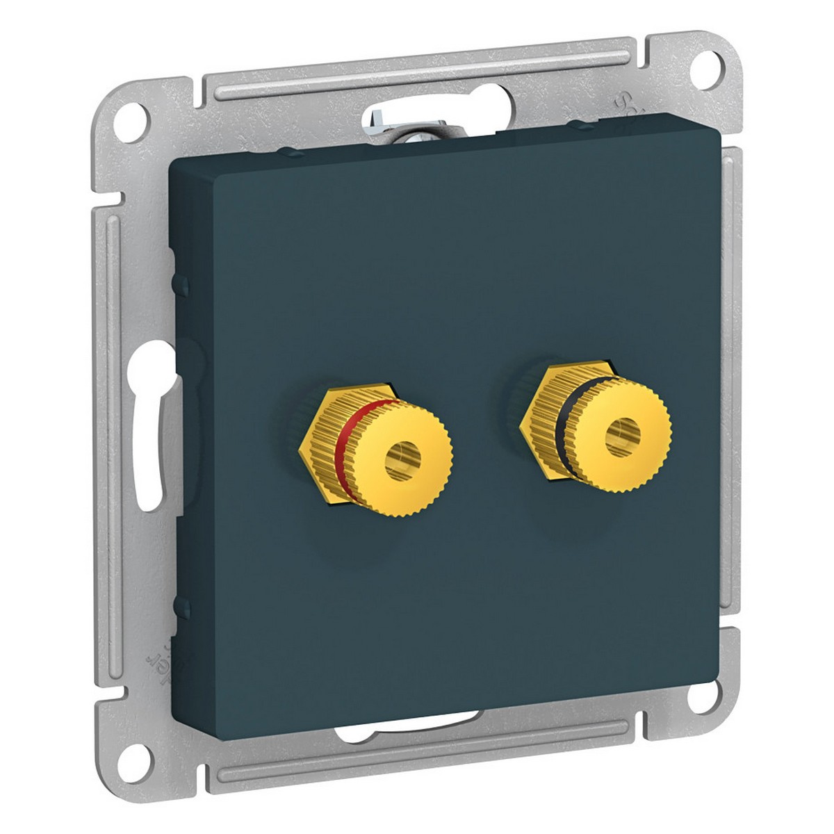 AtlasDesign Изумруд Аудиорозетка Systeme Electric AtlasDesign Изумруд двухместная ATN000887