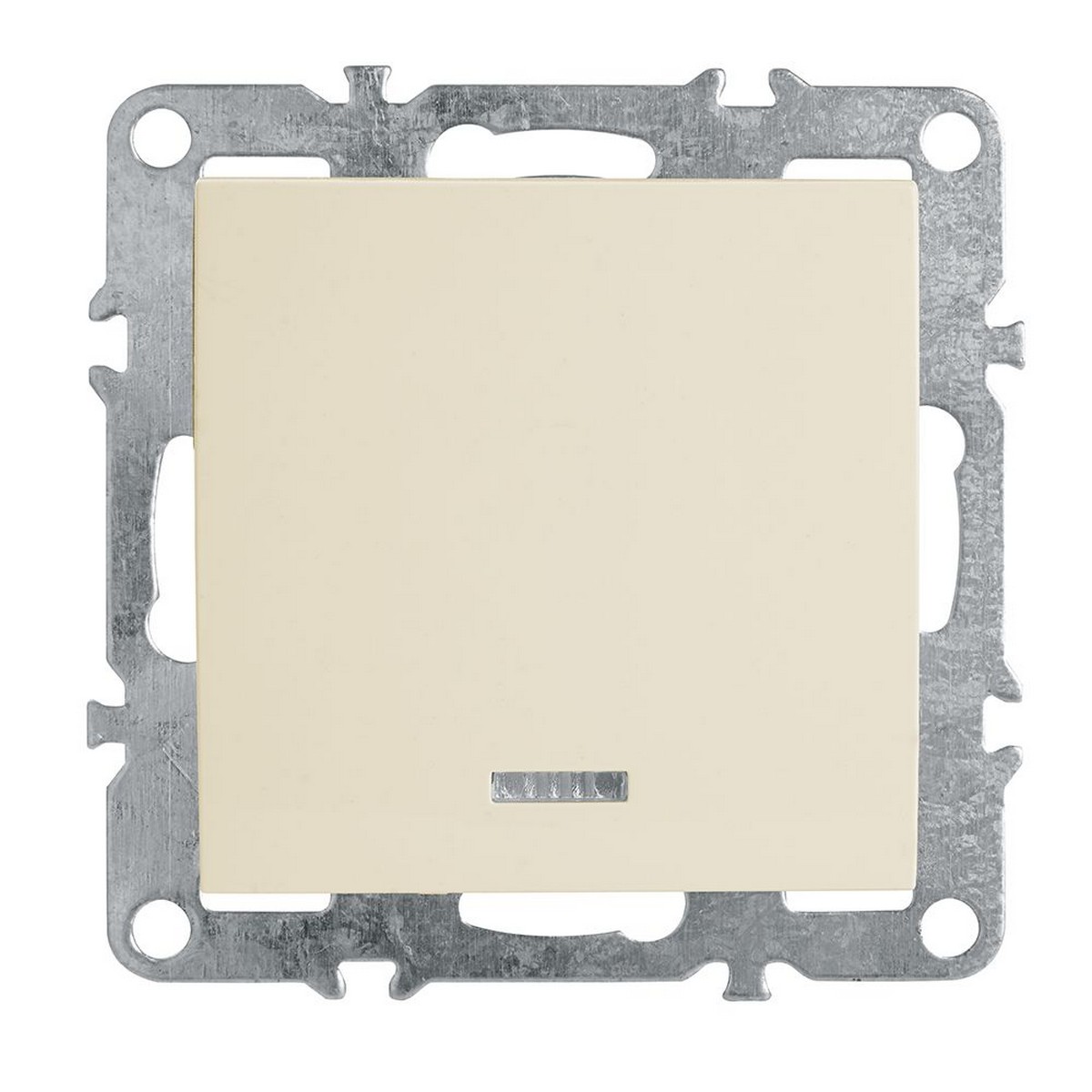 Эрна - Розетки и выключатели Stekker Выключатель 1-клавишный c индикатором STEKKER PSW10-9101-02 10А Эрна слоновая кость 39320