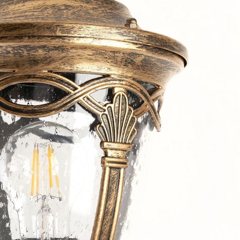 Уличные светильники столб Светильник садово-парковый Feron PL686 столб 60W 230V E27 черное золото 11695 