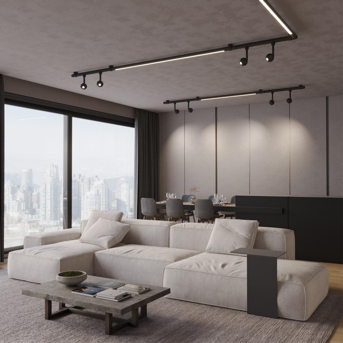 Трековые светодиодные светильники Светильник диммируемый со сменой цветовой температуры NOVOTECH GLAT 359376 