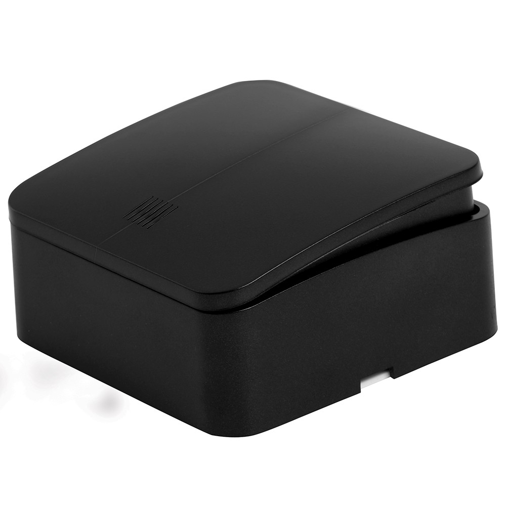 Накладные розетки и выключатели Stekker Выключатель 2-клавишный с индикатором STEKKER София черный матовый MSW10-21-05 49477