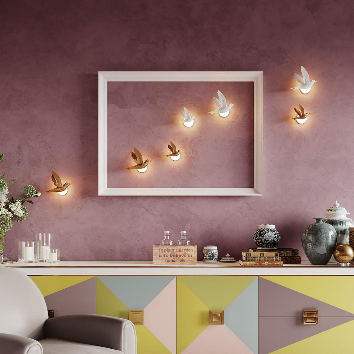 Накладные светодиодные светильники Настенный светильник ODEON LIGHT 4310/3WLA COLOMBELLA 