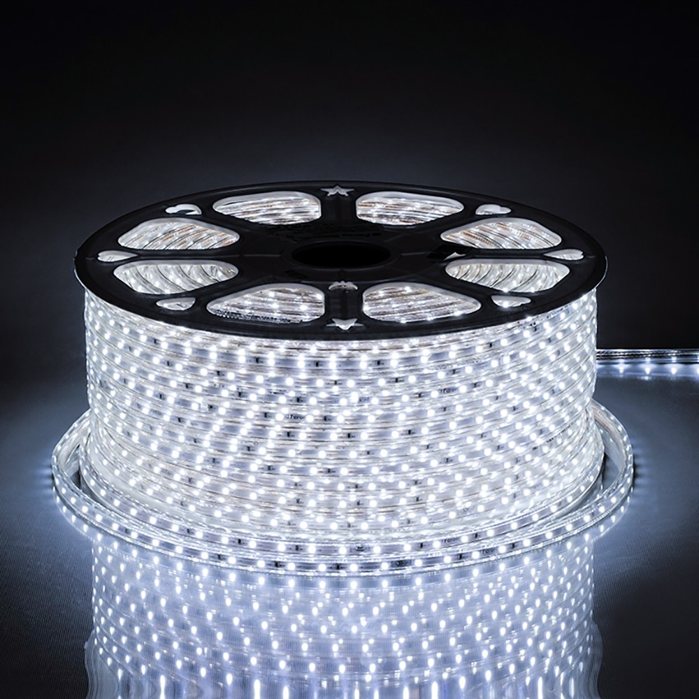 Светодиодная лента белая холодная Cветодиодная LED лента Feron LS704 60SMD(2835)/м 4.4Вт/м 100м IP65 220V 6400K 26243 (цена за метр, продается кратно 100) 
