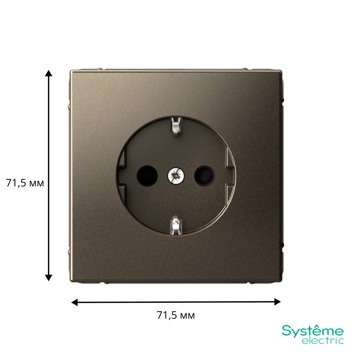 ArtGallery Мокко Розетка SE ArtGallery Мокко с заземлением со шторками, 16А быстрозажим. клем. GAL000645S