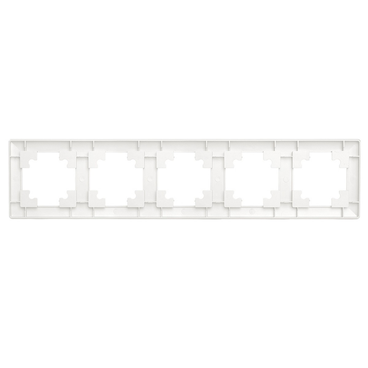 Катрин - Розетки и выключатели Stekker Рамка STEKKER 5-местная Катрин стекло белый PFR00-7005-01 39796