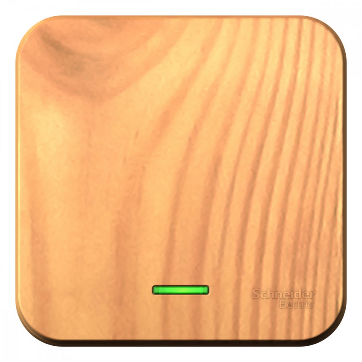 Blanca ясень розетки и выключатели Переключатель SE Blanca 1-клавишный Ясень наружный с подсветкой изолир. пластина BLNVA106115