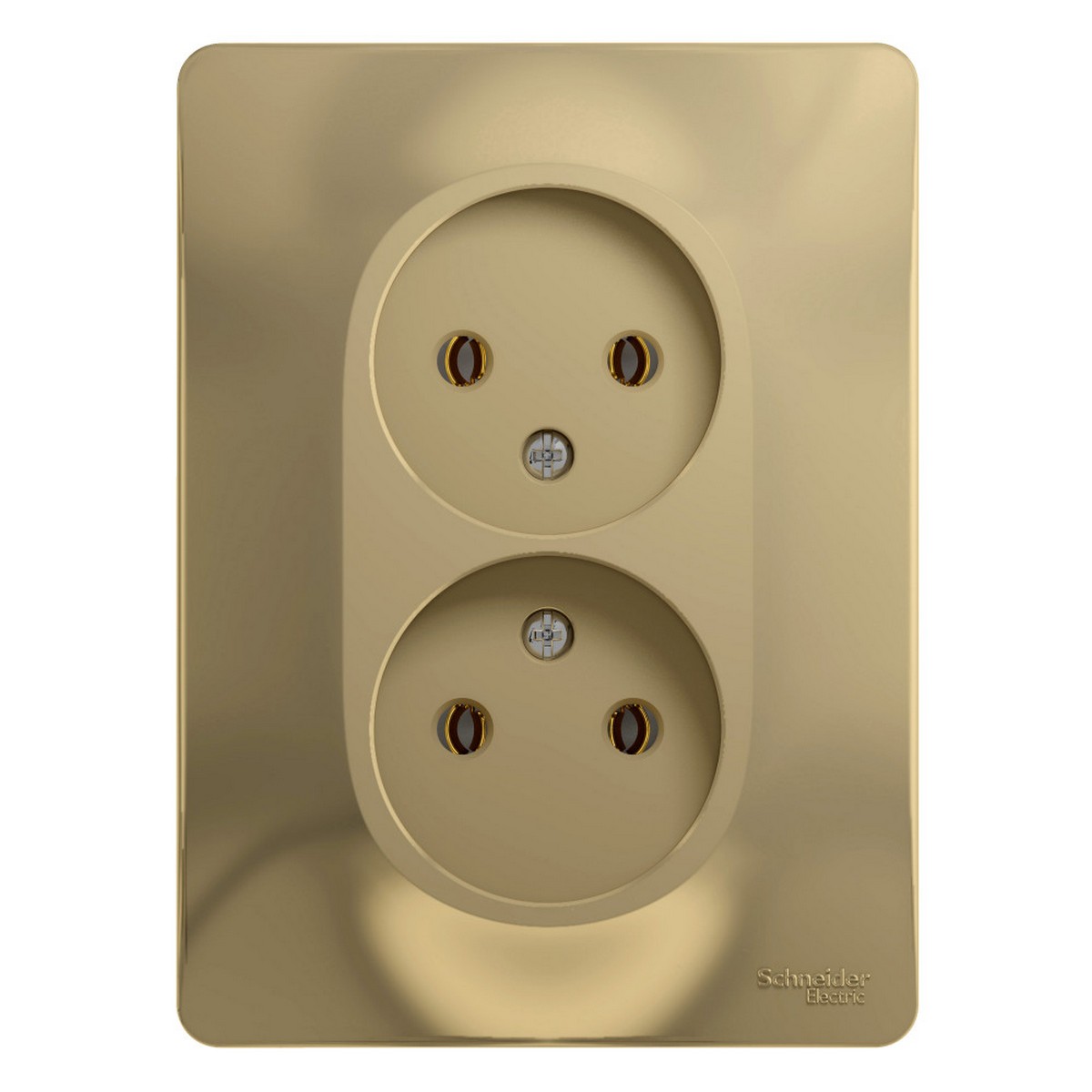 Glossa Титан Розетка Systeme Electric Glossa Титан 2-я без заземления (в сборе с рамкой) GSL000420