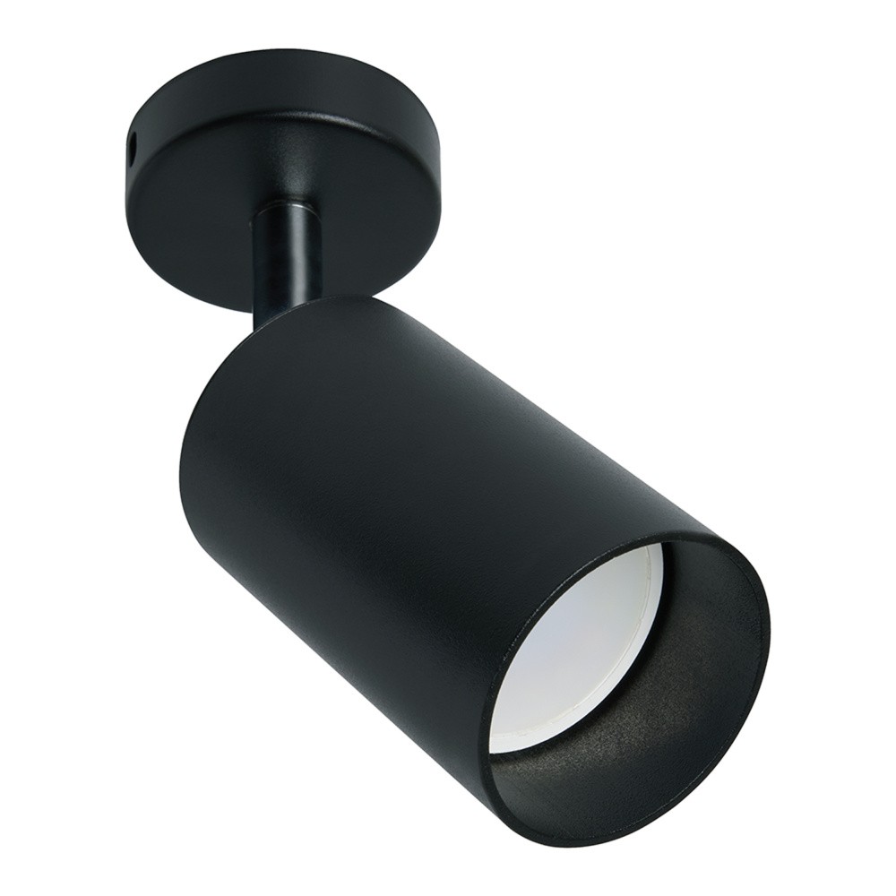 Светильники споты светодиодные Светильник спот Feron ML201 настенно-потолочный GU10 черный 41062