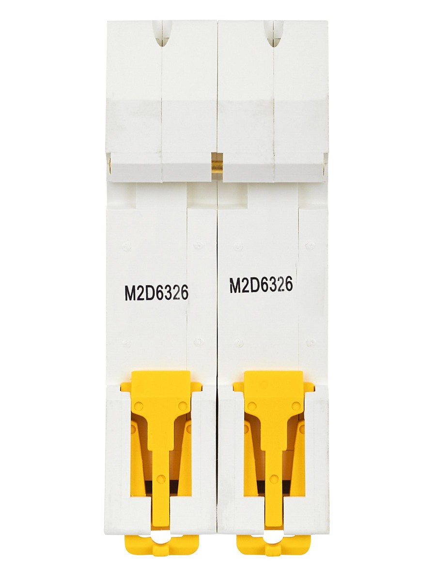 2 полюсные (двухполюсные) Автоматический выключатель IEK ARMAT M06N 2P D 63А AR-M06N-2-D063 