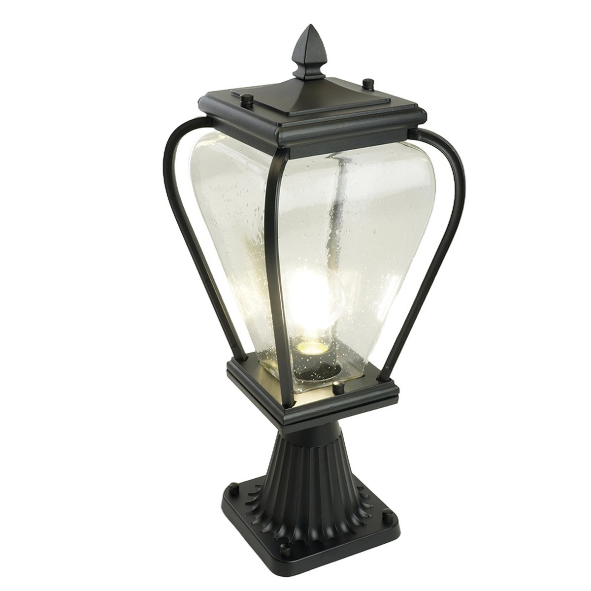 Уличные светильники на постамент Светильник садово-парковый Feron PL744 на постамент E27 черный 51275 