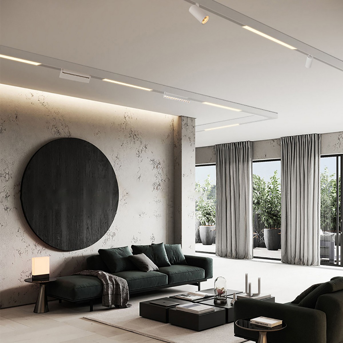 Трековые светодиодные светильники Светильник светодиодный Feron MGN302 трековый магнитный 24W 4000К 110 градусов белый 41941 