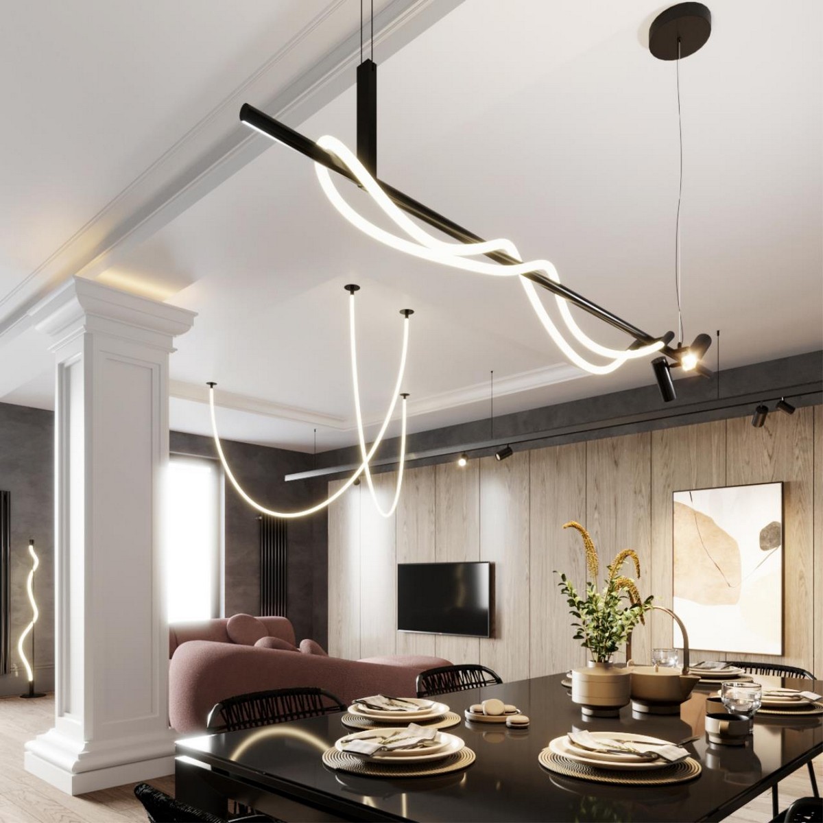 Накладные светодиодные светильники Потолочный светильник ODEON LIGHT 4391/40CL CORDA 