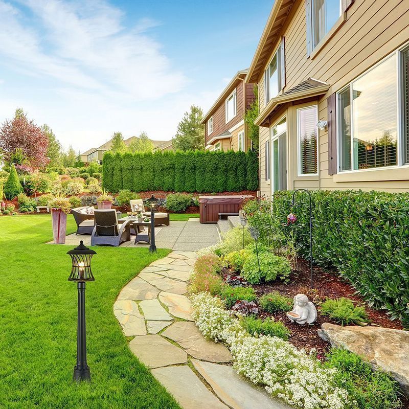 Уличные светильники столб Светильник садово-парковый Feron PL526  столб 60W E27 230V черный 11621 