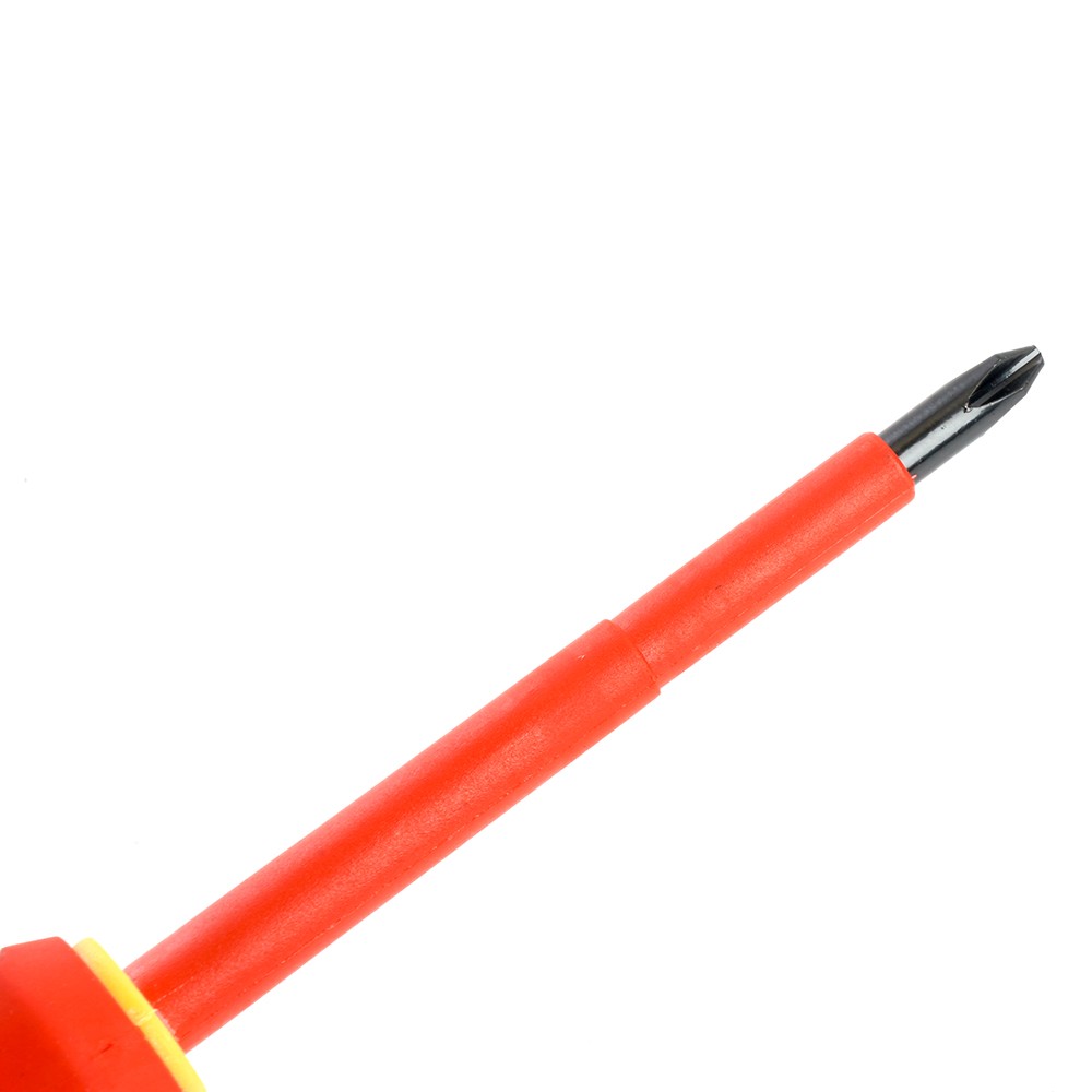 Отвертка крестовая диэлектрическая STEKKER Ph 1 х 80 мм SDE-PH1-80 39765 фото