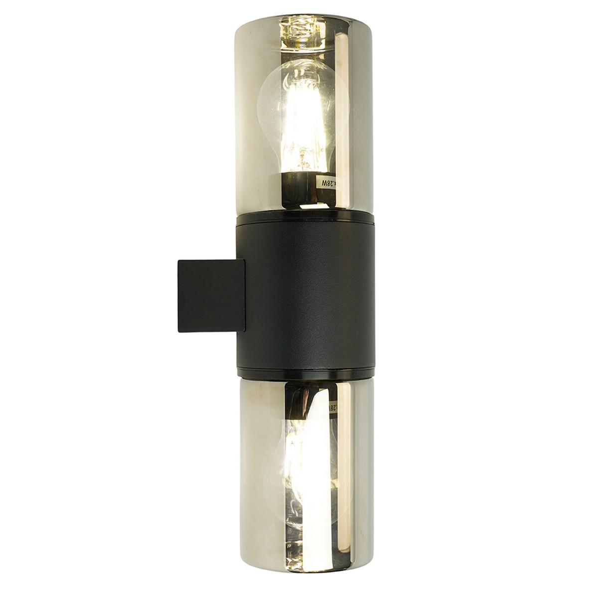 Уличные настенные светильники Светильник садово-парковый Feron DH1802 на стену вверх/вниз E27 черный 51993 