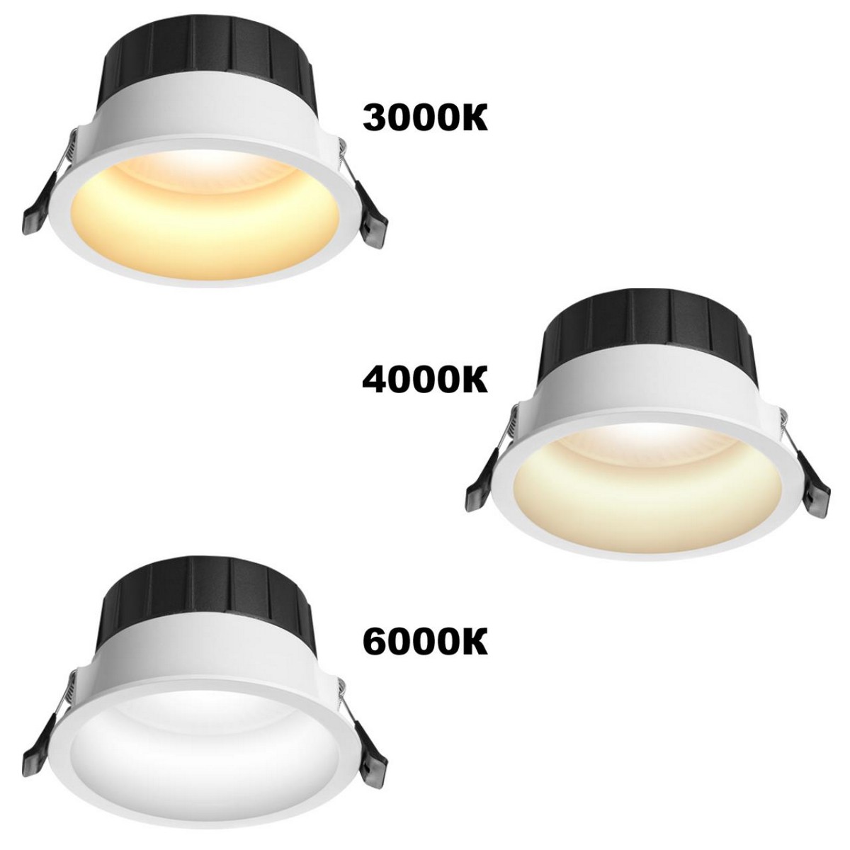 Встраиваемые светодиодные светильники Встраиваемый светодиодный светильник с переключателем цветовой температуры NOVOTECH 359557 CLARA 