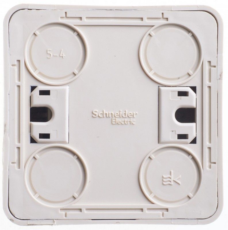 Этюд Кремовый Выключатель 2-клавишный Systeme Electric Этюд наружный Бежевый BA10-002K