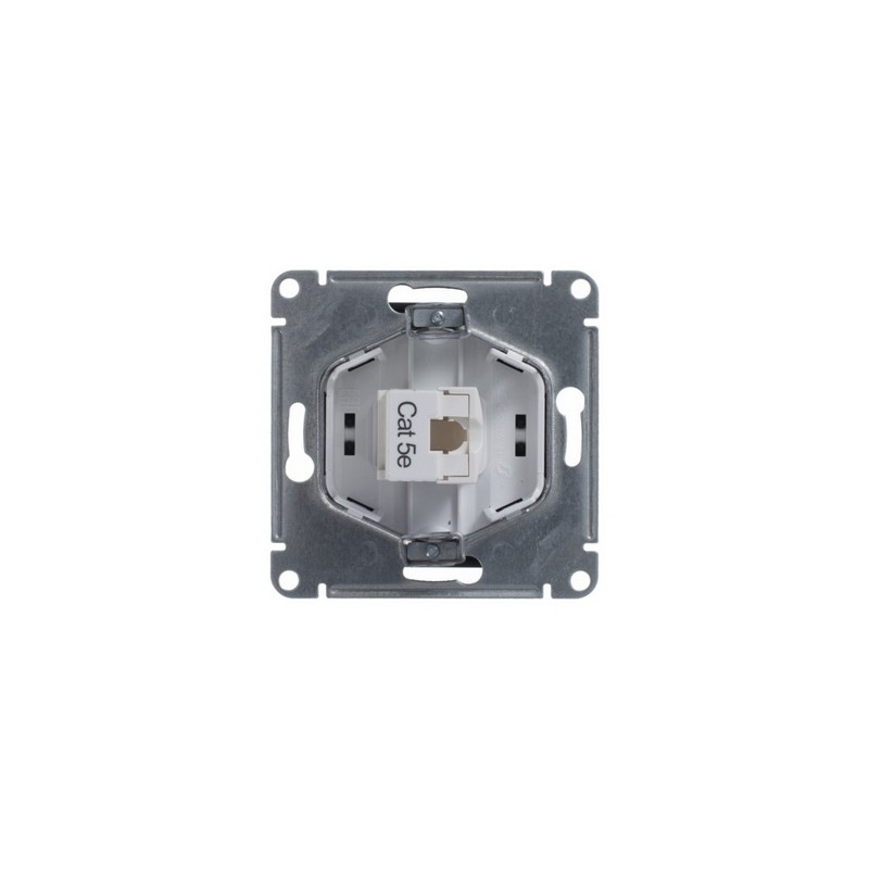 Розетка компьютерная Systeme Electric Glossa Шоколад RJ45 кат.5E механизм GSL000881K