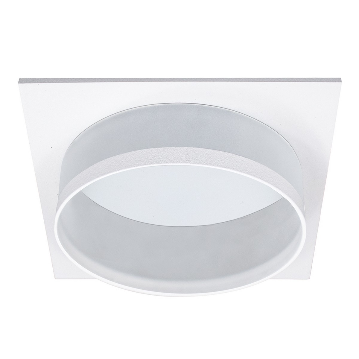 Встраиваемые светодиодные светильники Светильник встраиваемый Feron DL701 GX70 белый квадрат 51095