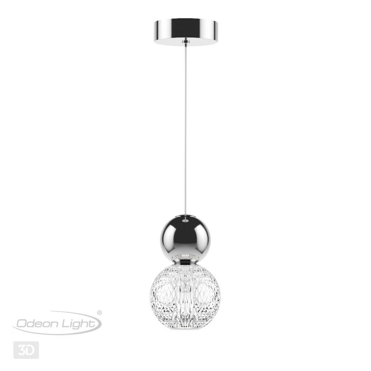Подвесные светодиодные светильники Подвес ODEON LIGHT 5007/7L CRYSTAL 