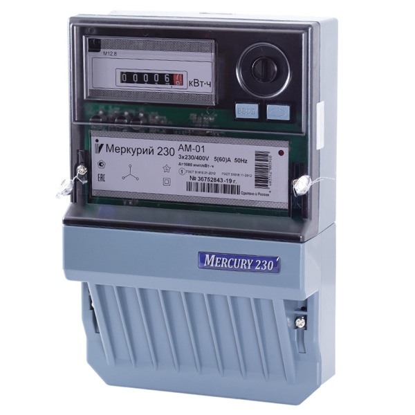 Электросчетчики Счётчик электроэнергии трехфазный Меркурий 230 АМ-02 Однотарифный 100А