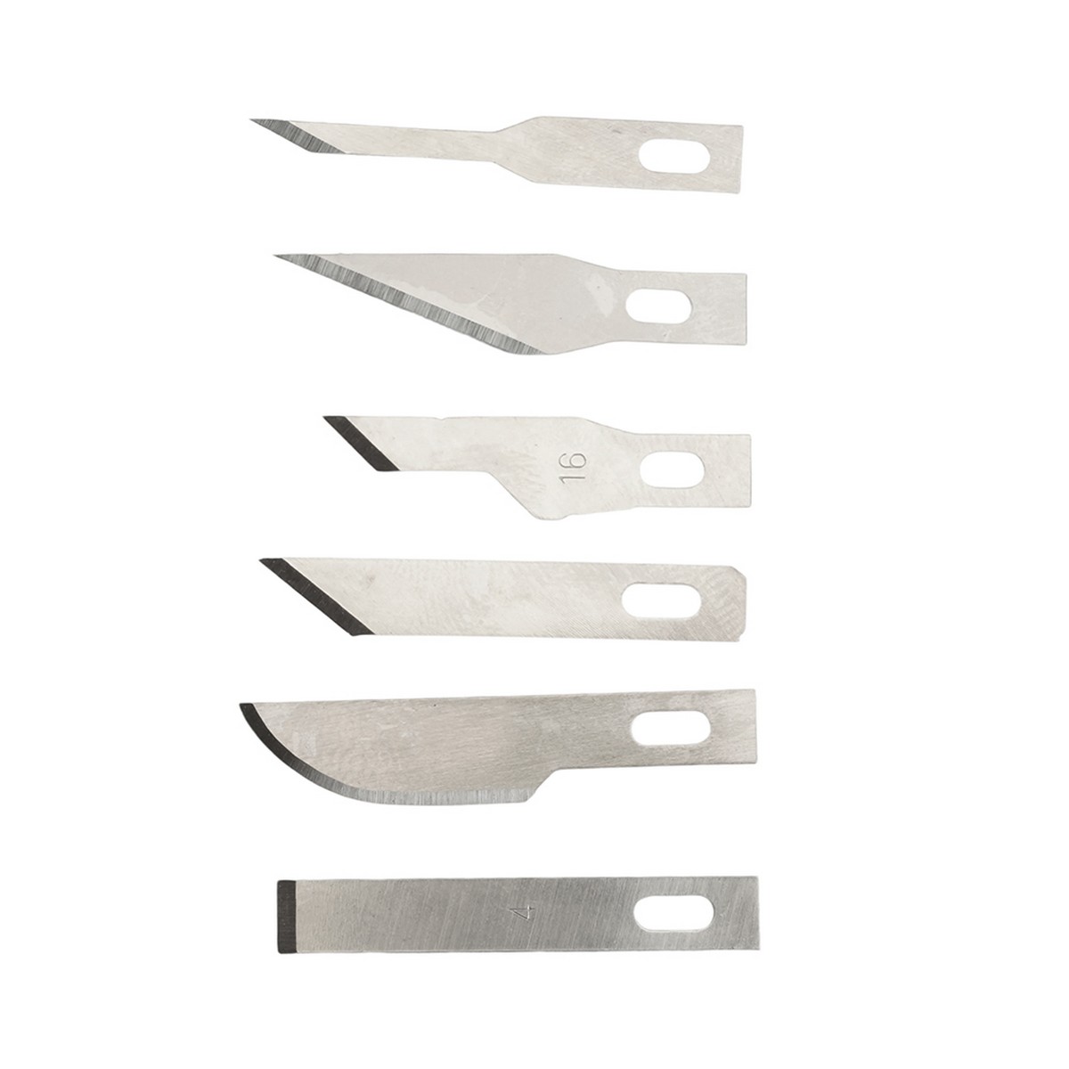 Нож макетный с алюминиевой рукояткой, 0,5 мм, кейс, 6 лезвий в комплекте, STEKKER KMU-41-S 50197 фото