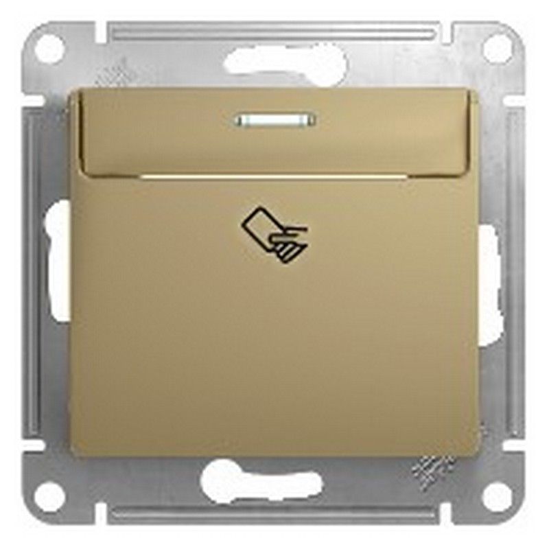 Glossa Титан Выключатель Systeme Electric Glossa Титан карточный, сх.6 GSL000469