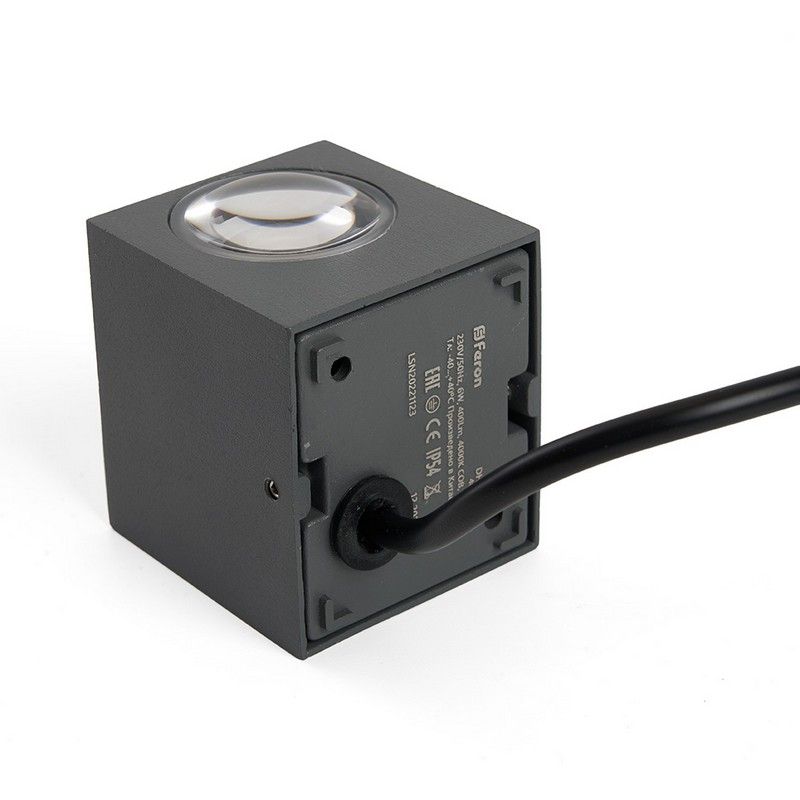 Уличные настенные светильники Светильник уличный светодиодный Feron DH054 6W 400Lm 4000K серый 48484 