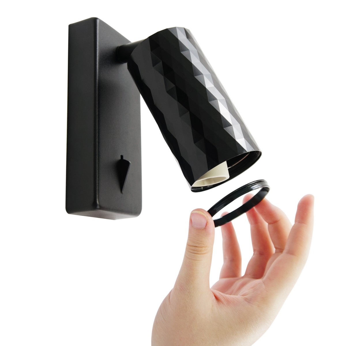 Светильники споты светодиодные Светильник спот Feron ML1880 PRISM GU10 чёрный 48672 