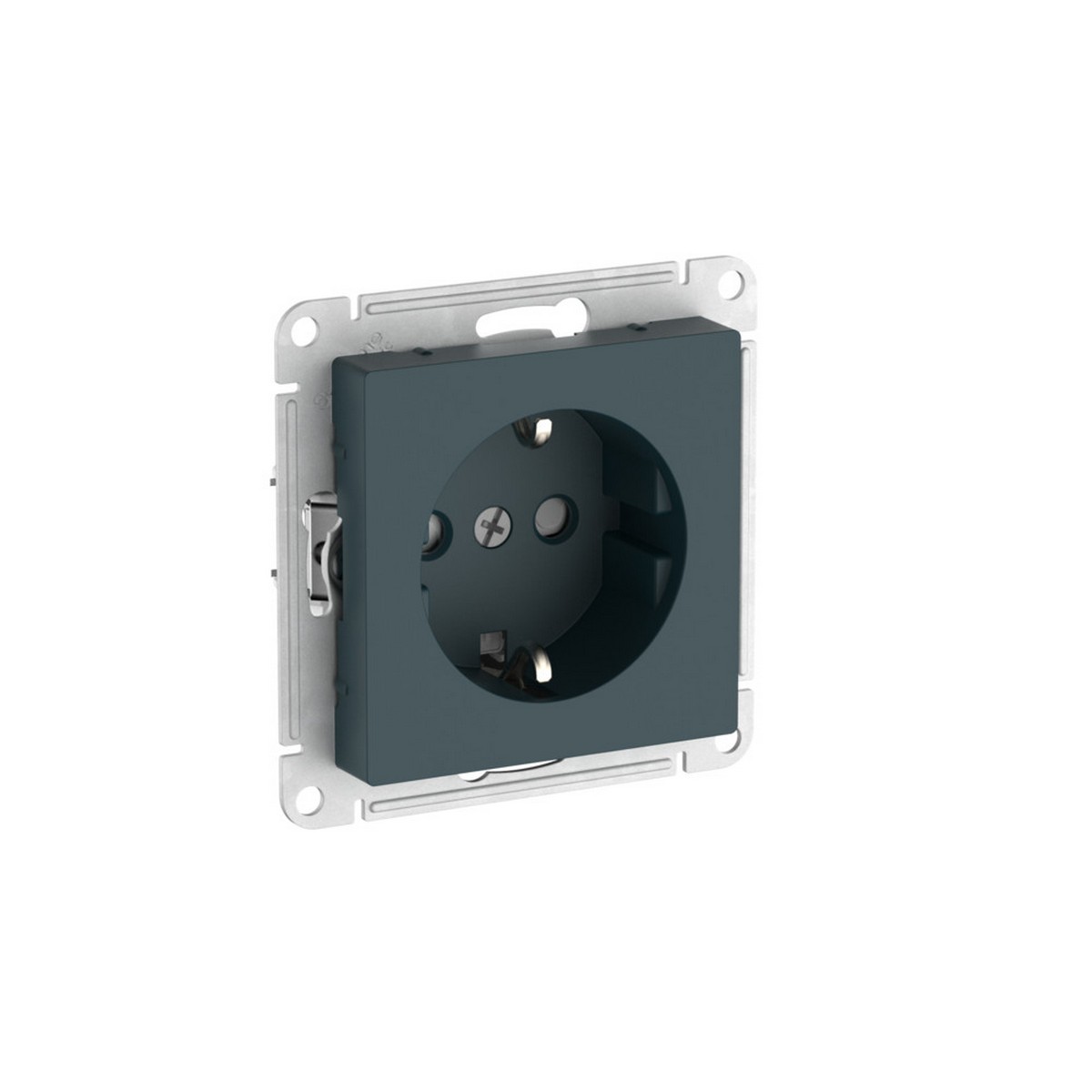 AtlasDesign Изумруд Розетка SE AtlasDesign Изумруд с заземлением со шторками быстрозажим. клем. ATN000845S