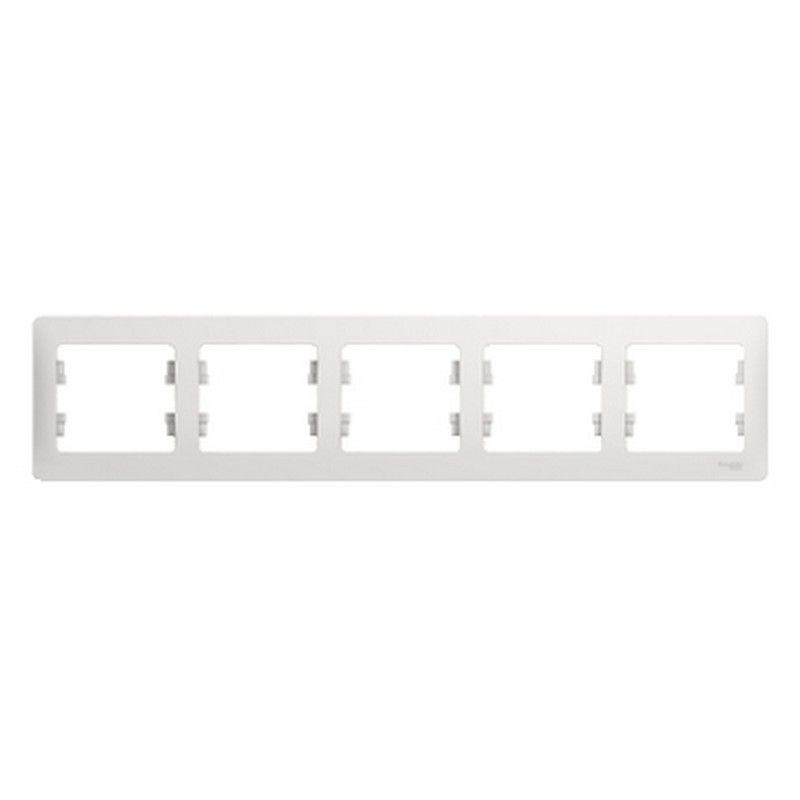 Glossa Белый Рамка Systeme Electric Glossa Белый 5-я, горизонтальная GSL000105