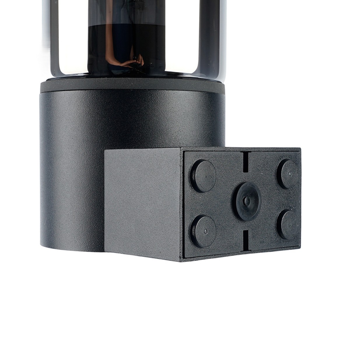 Уличные настенные светильники Светильник Feron DH1801 садово-парковый на стену вверх E27 черный 51992 