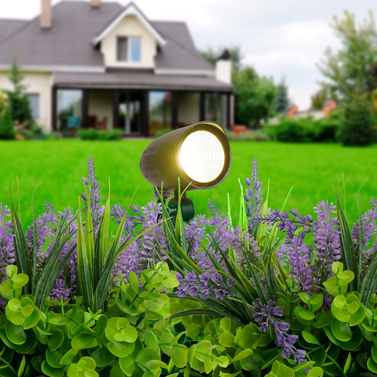 Светодиодные ландшафтные светильники Светодиодный светильник тротуарный (грунтовый) Feron SP2713 7W 2700K IP65 51764 